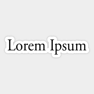 Lorem Ipsum Sticker